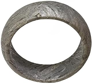 Handcrafted Meteorite Ring, 7-8mm Width, Natural Westenden Pattern, Altai Iron