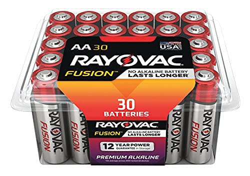 Rayovac Fusion Advanced Alkaline AA Batteries - AA - Alkaline - 30 / Pack