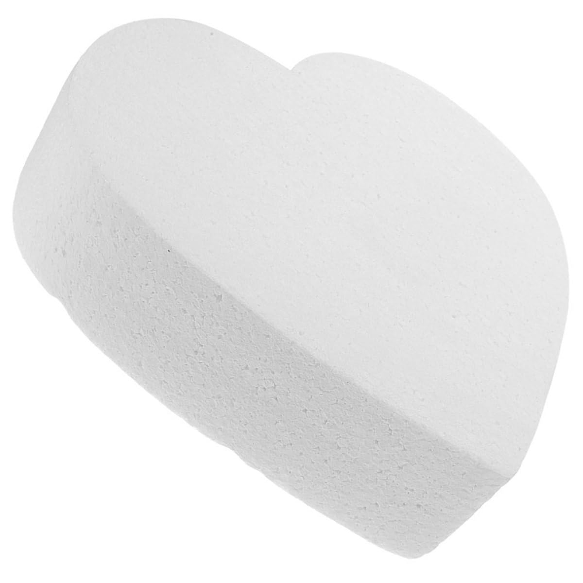 SHINEOFI Modèle de Gâteau en Mousse de Cœur Blanc pour Décoration de Mariage, Pratique pour Entraînement la Décoration, Accessoire Créatif en Écume