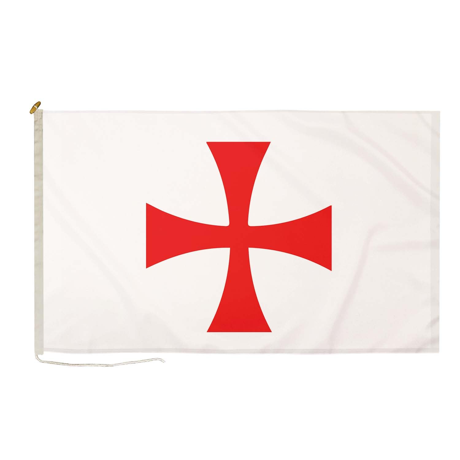 DuraFlag Knights Templar Red Cross 8ft x 5ft Flag Premium Quality With Rope & Toggle Reinforced Stitching 250cm x 150cm Historical Crusader Red Cross Flag Heavy Duty Polyester