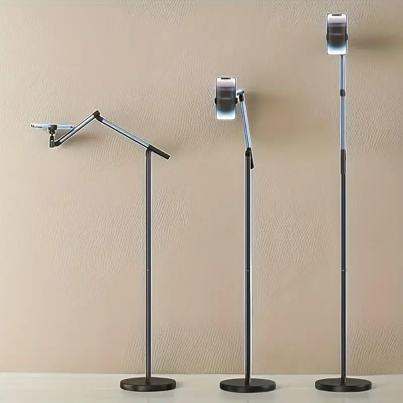 FKU Mobile Phone Holder Stand Floor, Overhead Mobile Phone Holder, Cantilever Design, Height & 360 Degree Angle Adjustable,Suitable for Shooting Videos,Live Streaming and Watching Movies (B0D5VLQBSZ) Amazon Price History, Amazon Price Tracker