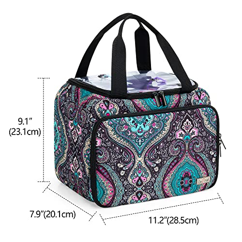 Lodrid Knitting Starter Kit With 12(50G) Basic Colors Yarn & 2 Crochet Hooks, Portable Knitting Tote Bag With Yarn Set Tools For Beginners, 6 E-Books, Yarn Project Organizer, For Adults, Totem #TOP3