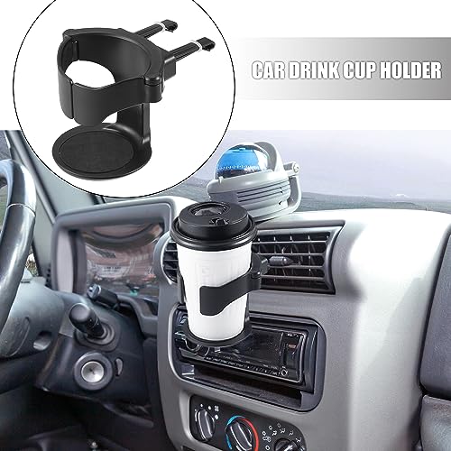 Portavasos ajustable para aire de coche color negro miniatura 2