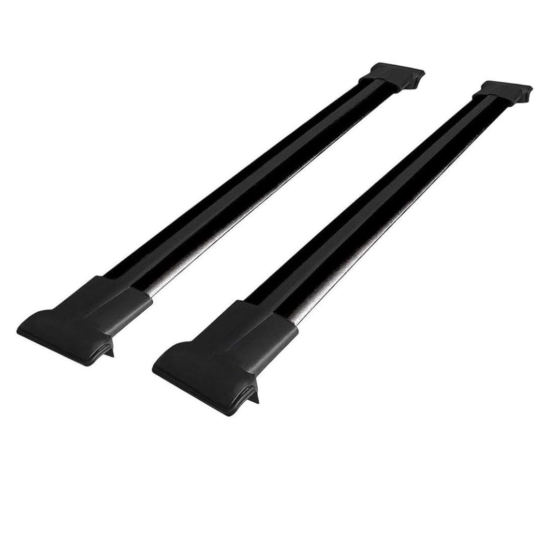 Barre Portatutto Trasversali per Fiat Fiorino & Qubo (2008-2024) Barre Tetto Portapacchi in Alluminio, Set da 2 - Nero
