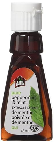 Club House, Extractos aromatizantes y horneados de calidad, menta pura y menta, 1.5 fl oz/1.5oz, (importados de Canadá)