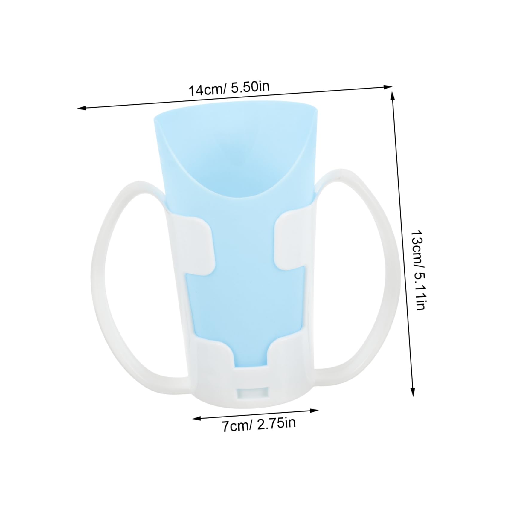 ERINGOGO Elderly Feeding Cup for Liquid with Inclined Mouth Design Convenient Care for Disabled Patients for Soup and Water Practical Caregiver