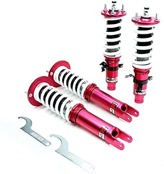 Godspeed MSS0190-A MonoSS Coilover Lowering Kit, Fully Adjustable, Ride Height, Spring Tension And 16 Click Damping, compatible with Honda Accord CB/CD 1990-97