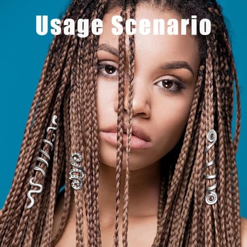 Hair Beads for Braids 18 Pieces, Dreadlocks Hair Beads, Dreadlock Accessories, Hair Coil, Braid Rings - Image 3