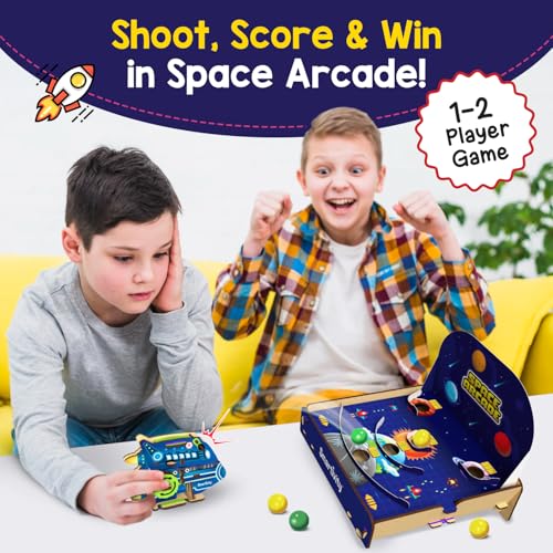 Image of Smartivity Space Arcade Game for Kids 6+ Years I Fun 1-2 Player Shooting & Scoring Game I Birthday Gift for Boys & Girls 6,7,8,9,10,11,12,13,14 Years I Fun Screen-Free Activity for Kids