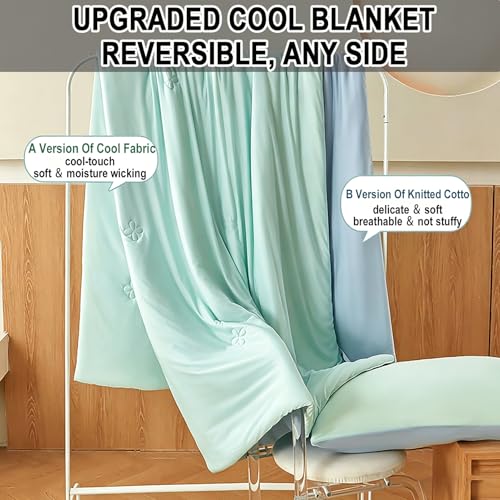 Couette rafraîchissante réversible 200x230cm lavable pour le confort d'été