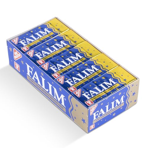 Falim Kaugummi Damla Sakız Geschmack, 20er Pack je 5 Stück (100) – zuckerfrei & zahnschonend – Mastix-Aroma, türkischer Kaugummi ohne Zucker für frischen Atem & langes Kauerlebnis, einzeln verpackt