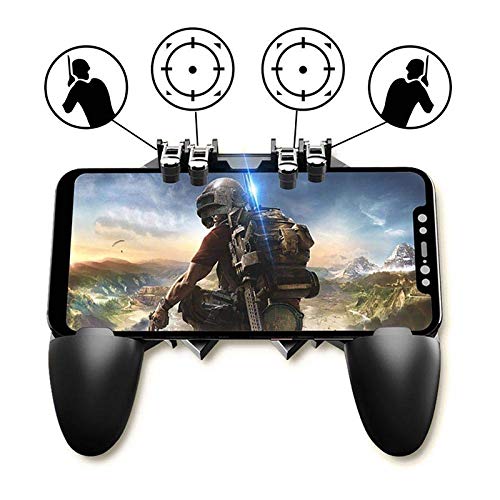 TechKing AK-66 Super Sensitive Touch Screen Pubg Mobile Controller Gamepad Joystick with L1 R1 L2 R2 Shooting Fire Aim Button Fits for All Smartphone