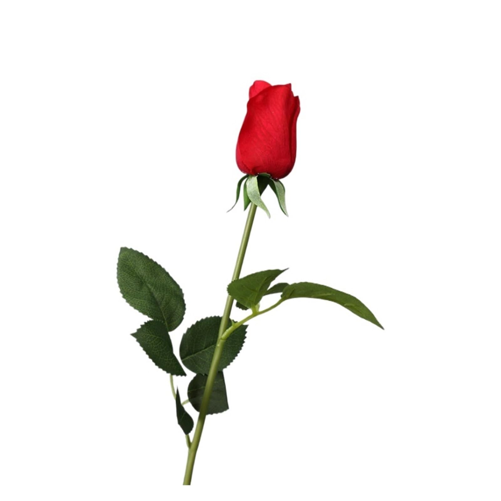 Casetlong 10Pcs Wedding Decor Artificial Flowers Holding Bouquet Home Party Flower Arrangement(Red)