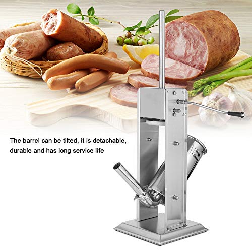 Cocoarm Wurstmaschine Wurstfüller aus Edelstahl Manuell Wurstfüllmaschine Wurstpresse Wurstspritze mit 2-Gang-Getriebe… – Bild 3