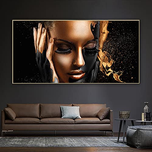 Peinture pour salon grand format pour habiller un mur vide avec élégance et éclat