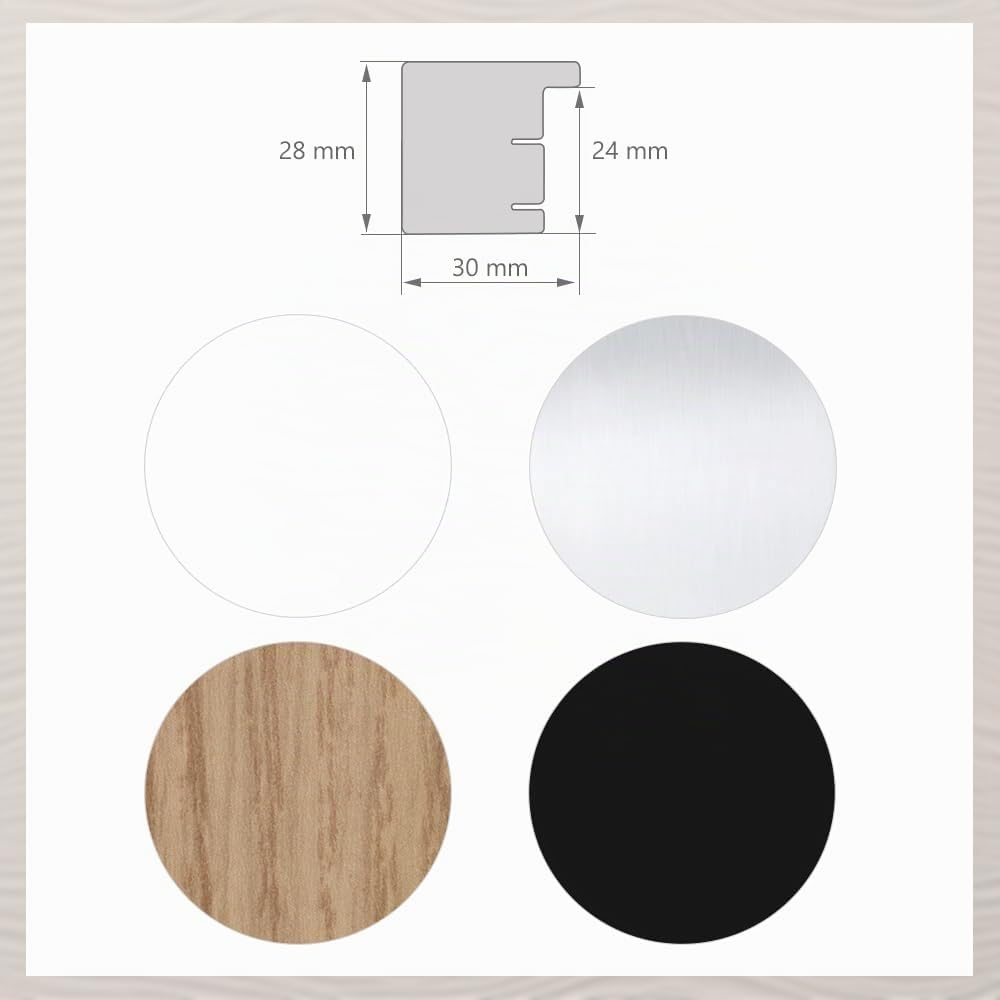 Haak Bilderrahmen modern stabil Bira Schwarz 100 X 150 cm