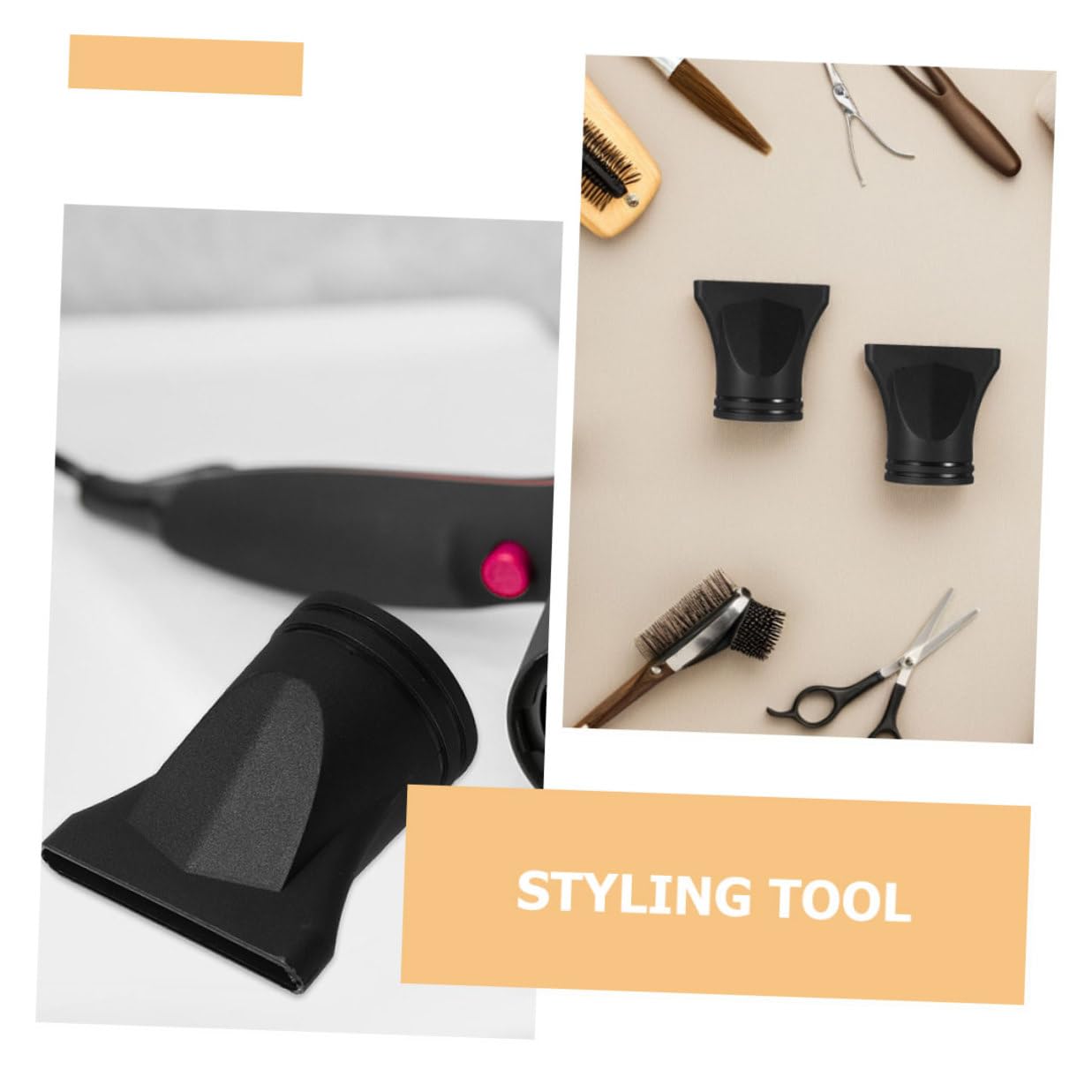 15pcs Universal Hair Dryer Concentrator Attachments Narrow Flat Nozzle Blow Dryer Replacement Nozzle for Professional Salon and Home Styling Tools