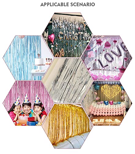 Serpentins à franges rose 3x | Solution déco rapide pour mur décoloré - 5