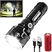 Shadowhawk Taschenlampe Led, Extrem Hell 4000 Lumen USB Aufladbar Taktische Taschenlampen CREE XHP70 Handlampe, IP67 Wasserdicht 3 Lichtmodi für Camping Wandern Notfälle (mit 5000mah 26650 Batterie)
