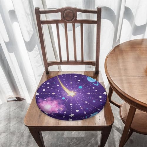 Cojín redondo Cosmic Stardust de espuma viscoelástica para asiento de sofá o cama 8