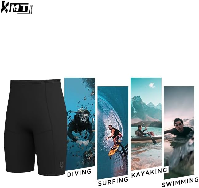 KMT Wetsuit Shorts Men, Mens 2mm Wetsuits Short Upgrade CR Neoprene for Water Sports Diving Surfing Swimming Snorkeling - Image 2