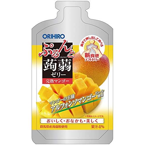 オリヒロ ぷるんと蒟蒻ゼリーパウチショット 完熟マンゴー