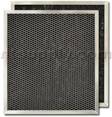American Metal Carbon Range Hood Filter 10 7/16" x 11 7/16" x 3/8", Pack of 2