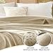 CHUFFED Waffle Blanket Queen Size 90x90 Inches - Plush Milk Velvet & Reversible Waffle Weave, No Shed No Pilling, Cozy Soft Winter Blanket for Bed, Couch, Sofa - Khaki, 90x90 Inches