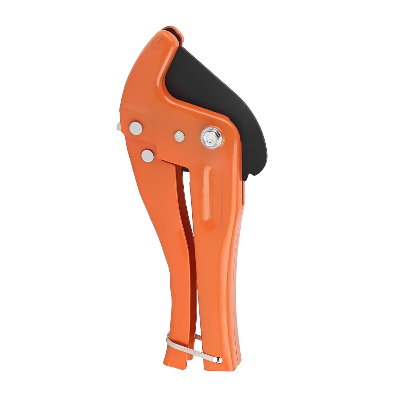 PVC Pipe Cutter, 42mm Heavy Duty Ratchet Pipe Cutters, Plastic Pipes Cutter with Ergonomic Handles & Safety Lock Diameter Cutting Capacity for PVC PEX PPR Plastic Pipes & Rubber Hoses