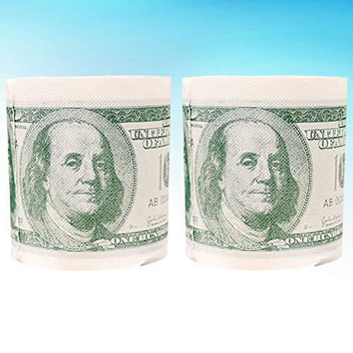 Zerodeko 2 Rolos de Papel Higiênico Impresso Papel de Rolo Engraçado Papel Higiênico Criativo Papel