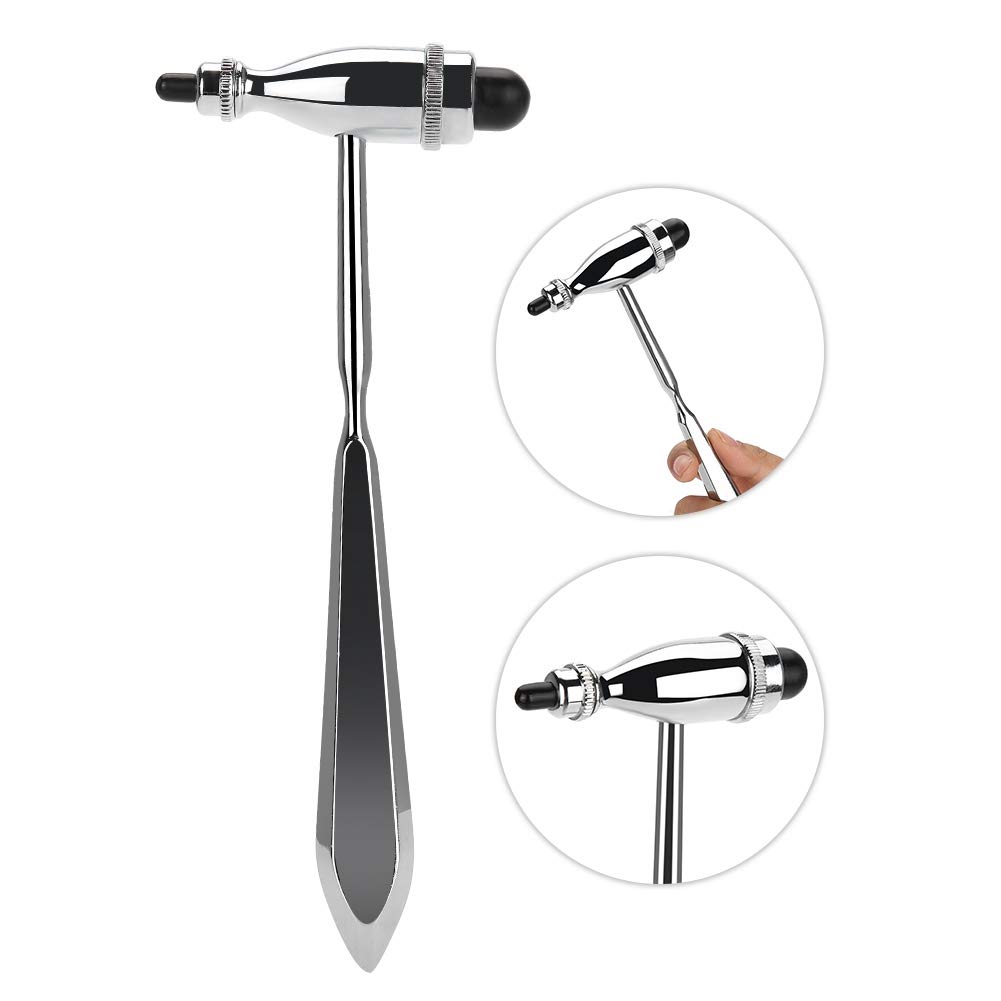Martello Neurologico, Neuro Hammer Riflesso Medico a Percussione Diagnostico Muscolare Cura della Salute Neurologico Riflessi con Manico in Punta Appuntita Strumento Rilassamento Gamba del Percussore
