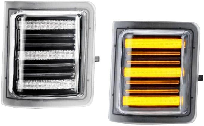 R&F Auto Switchback - Lámpara LED de espejo lateral para F250F350F450F550 Supber Duty 2008-2016