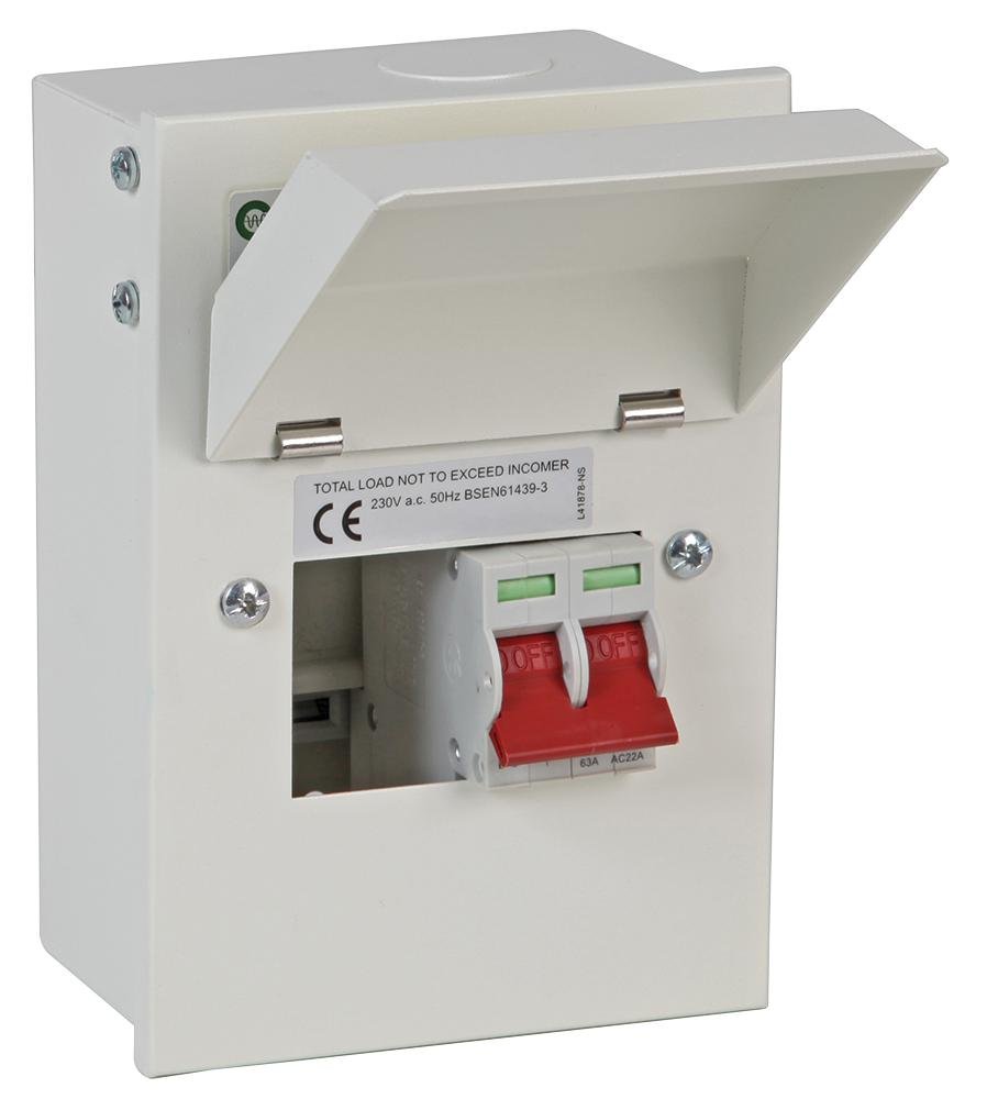 SBREAKER Metall 63A DP Hauptschalter + 2 | Lastzentren/Verteilerplatten, Verbrauchereinheiten, Leitungsschutzschalter, 1 x Menge – 502/26B