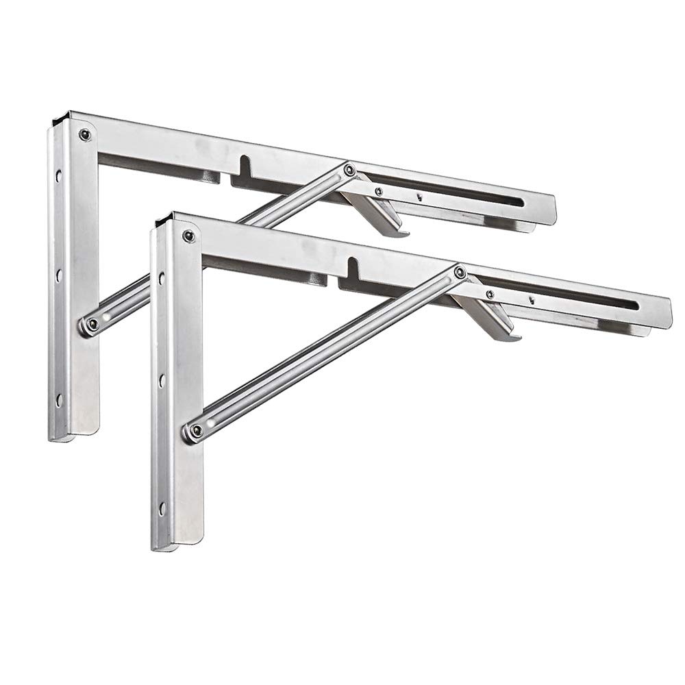 Buy AOLISHENG Folding Shelf Brackets 20 Inch, Heavy Duty Stainless