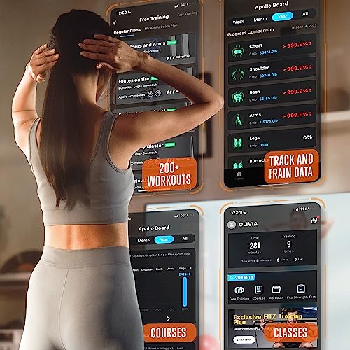 SQUATZ Apollo Board Smart Home Gym 265 LBS Resistance, Multifunctional All in One Gym, Cable Weight Machine with 3 Training Modes, Fitness Workout Equipment
