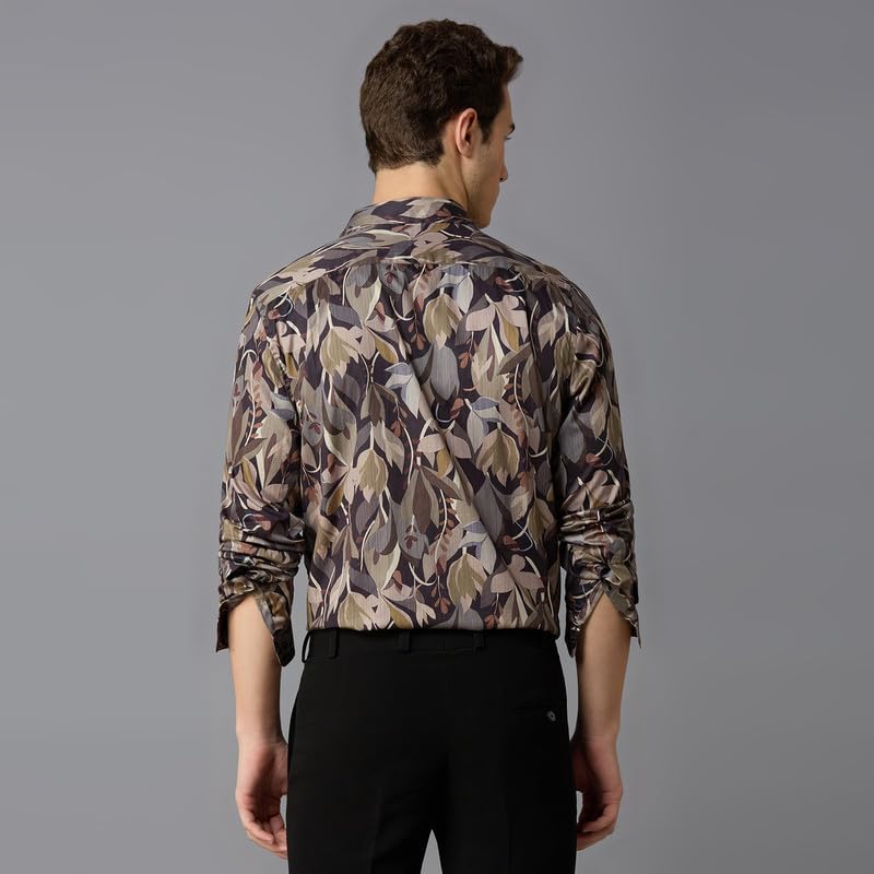 Image of MARK & ALBERT Men's Slim Fit Cotton Formal Shirt