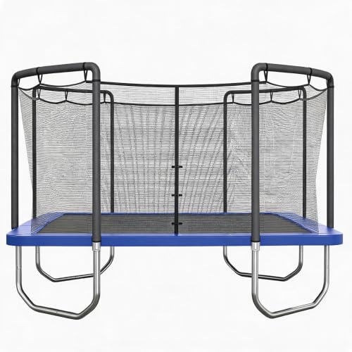 Skywalker Trampolines 15x15ft Square Trampoline with Enclosure Blue