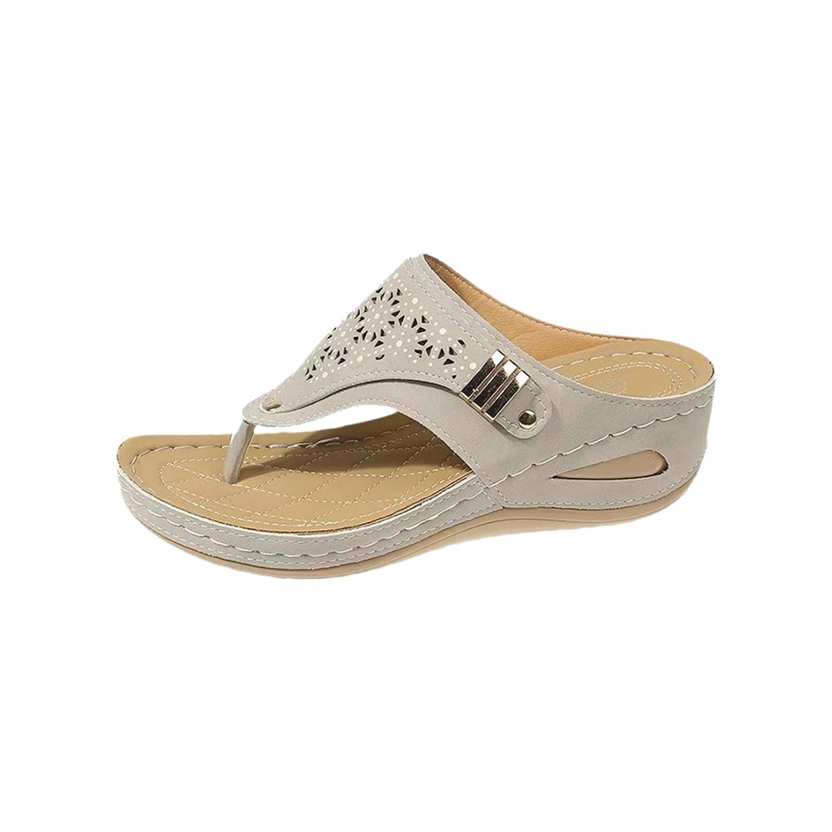 Generic Women's Orthoptic Lightweight Breathable Mesh Sporty Sandals, Breathable Mesh Slide Sandals For Women, 5, White