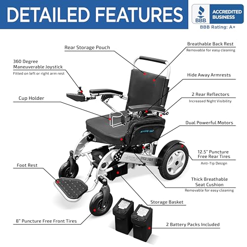 Electric Wheelchair with Suspension
