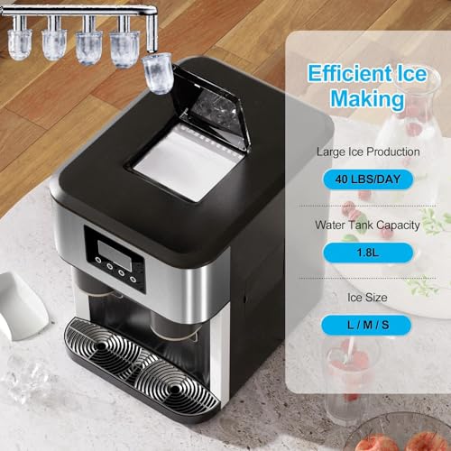Máquina de hielo multifuncional 3 en 1 con dispensador de agua miniatura 3