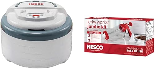 Miniatura 9 de Nesco FD-79 Snackmaster Pro - Deshidratador digital de alimentos para aperitivos frutas carne de res carne verduras y hierbas gris 4 bandejas