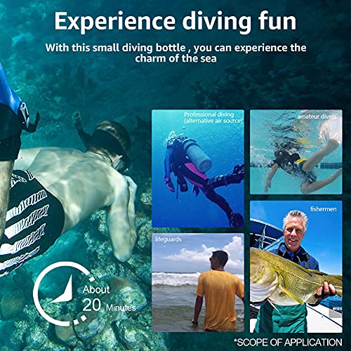 FGKING Mini Scuba Bombola Diving Tank, Scuba