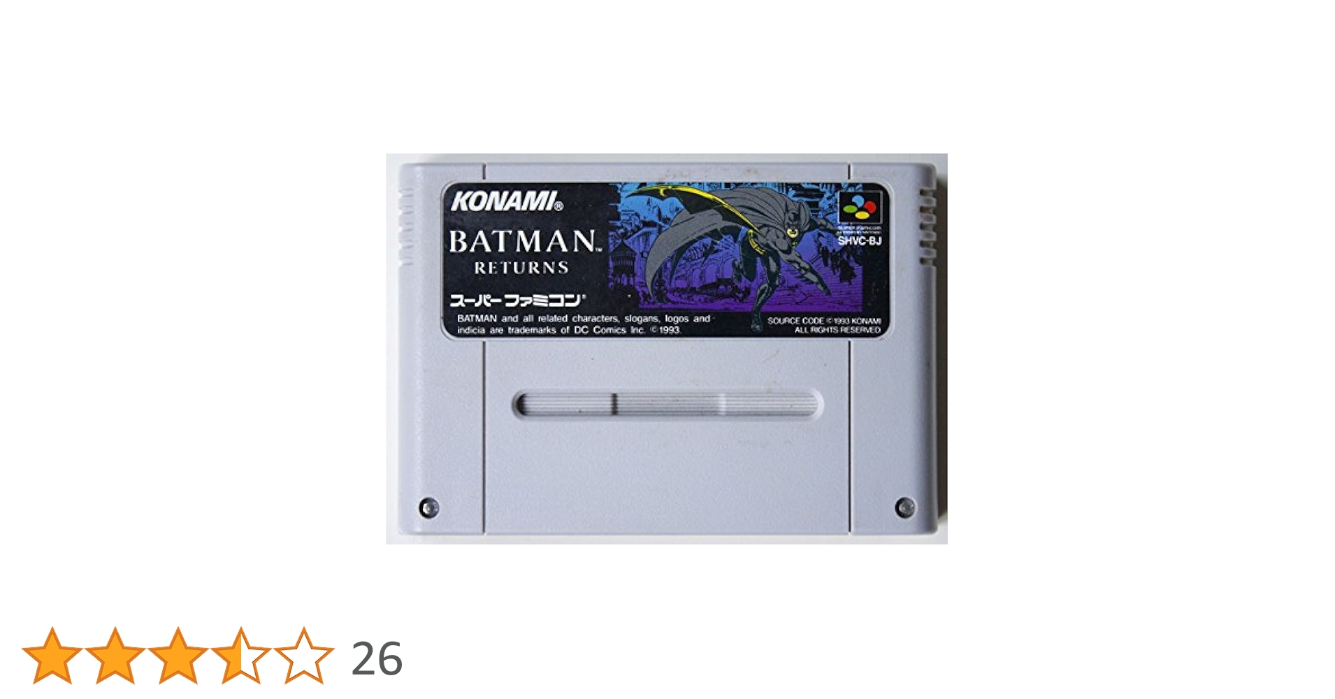 て*ん様 バットマンリターンズ スーパーファミコン KONAMI スーパーファミコンソフト バットマンリターンズ