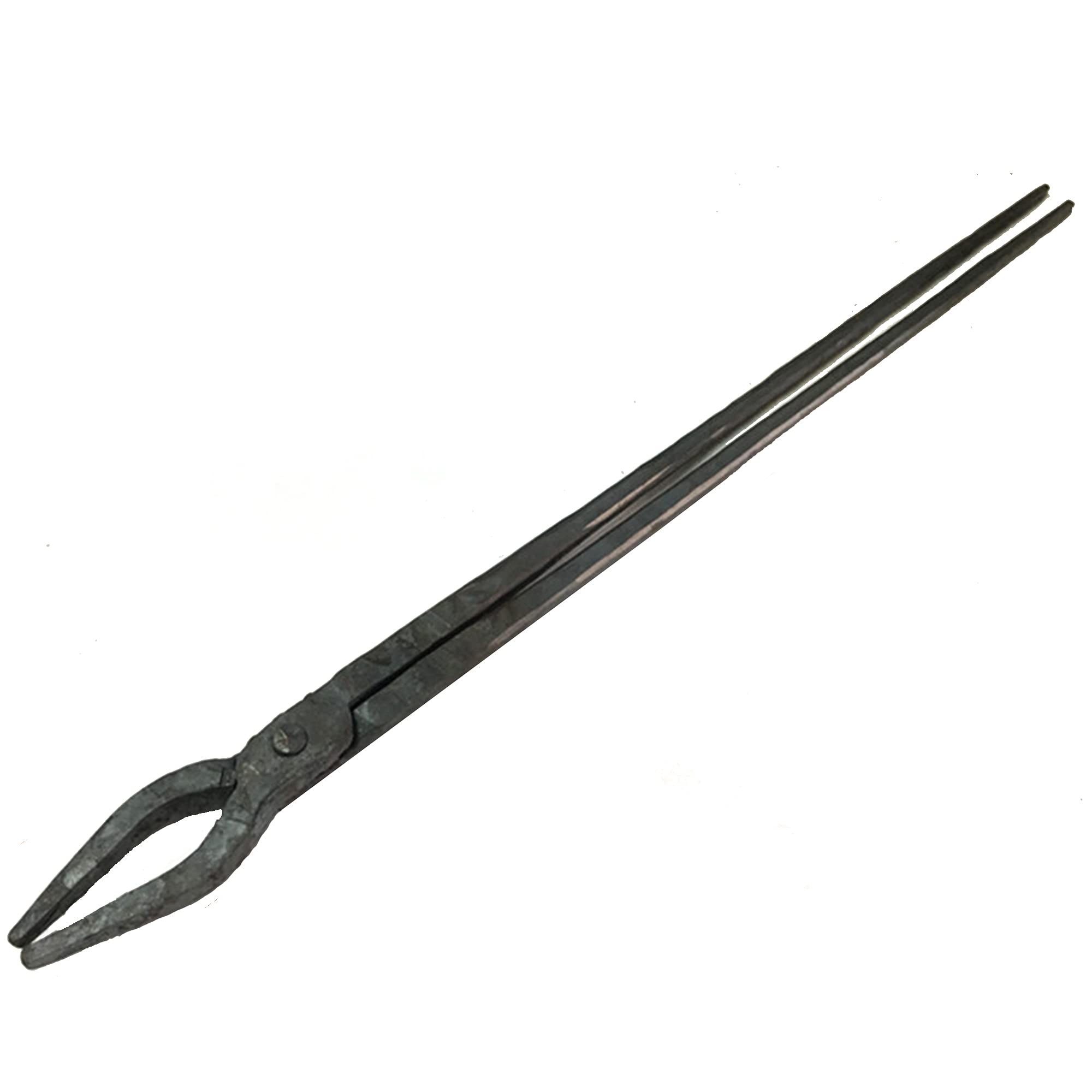 Tenaza de forja Pinzas de herrero Pinzas planas Pinzas de boca afiladas 70cm 1.25kg Tenaza de forja Forja del yunque del herrero del ingeniero