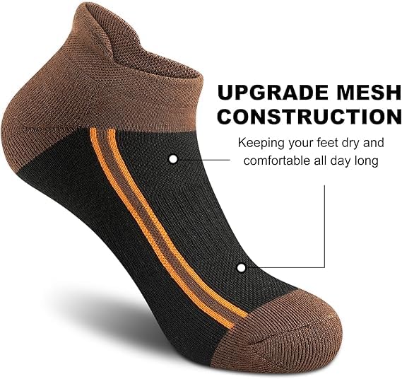 Image of PRASTHAN Sports Unisex Nylon Cotton Ankle Length Socks Made With Breathable Anti Odour & Moisture Absorbent Combed Cotton with a Extra Durable.