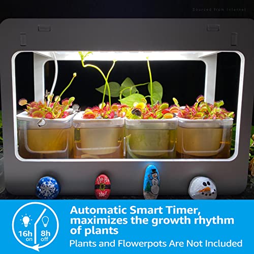 TORCHSTAR LED Indoor Herb Garden, CRI 95+, Herb Grower Light with Timer