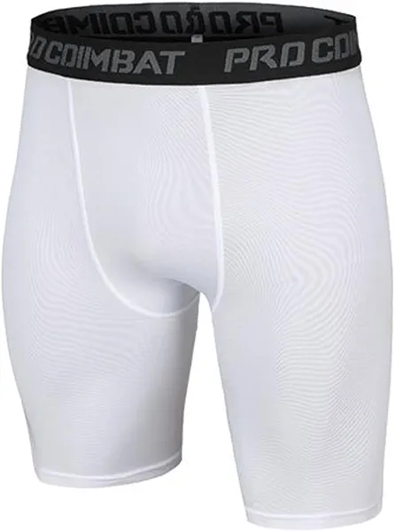QIDIWIN Men's Sports Compression Shorts - Athletic Running Performance Baselayer Underwear, Perfect for Workout Running