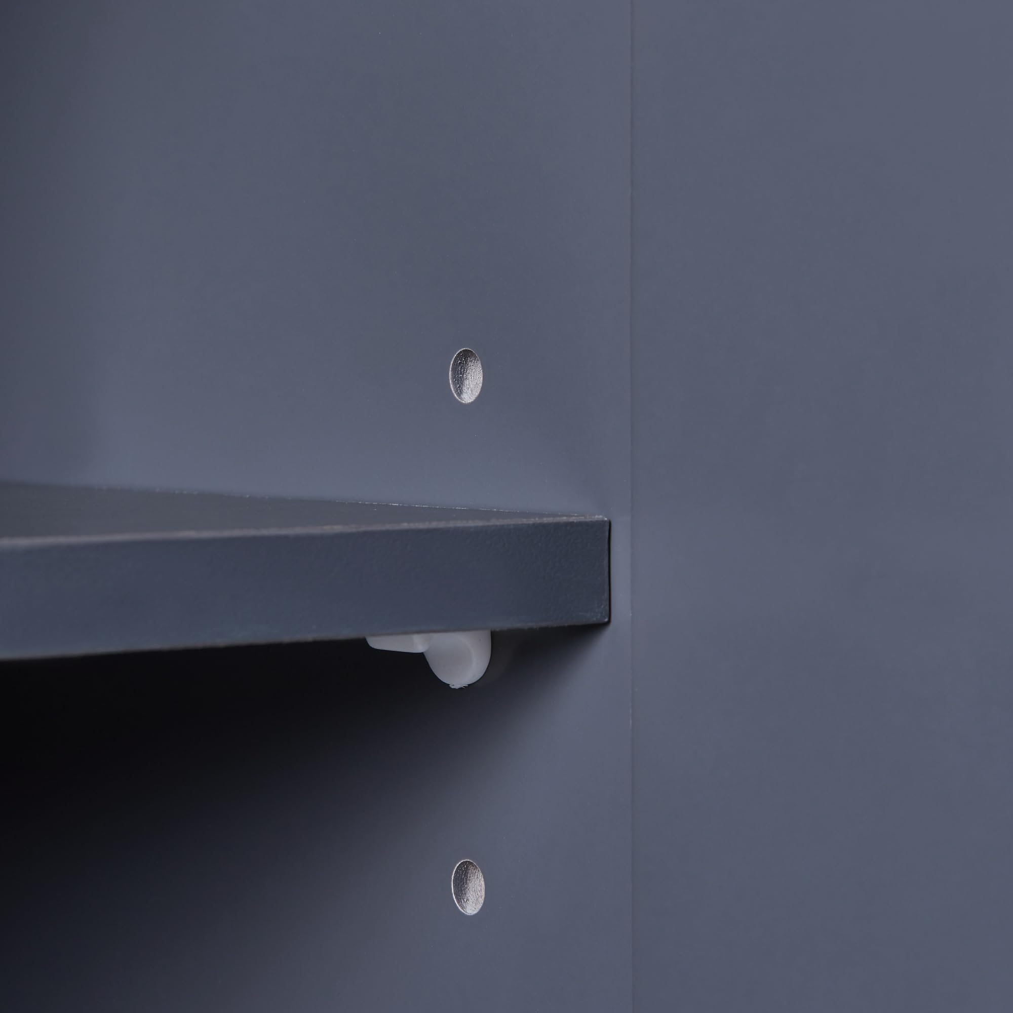 [en.casa] Armoire Murale de Salle de Bain avec Porte et Compartiment Ouvert Meuble de Rangement Stockage pour Buanderie Entrée Chambre Cuisine MDF 60 x 30 x 30 cm Gris