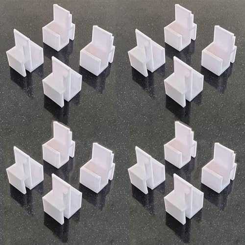 Lot de 16 Guides pour Porte Coulissante Placard Rails Form/Optimum