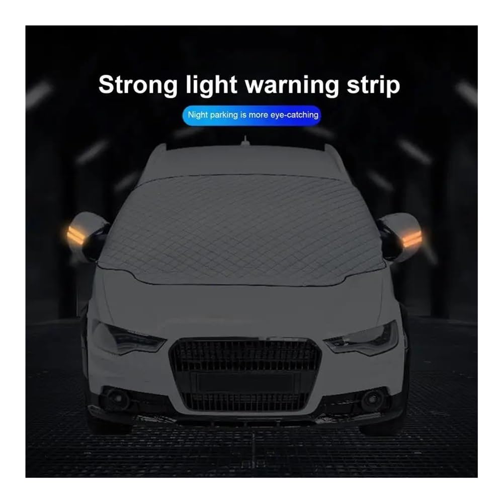 Housse de Protection pour Pare-Brise Couverture Pare-Brise Voiture Couverture Pare-Brise d'hiver Universelle Couverture Complète Neige pour SUV Voiture Van Camion MPV Protection Pare Brise Hiver